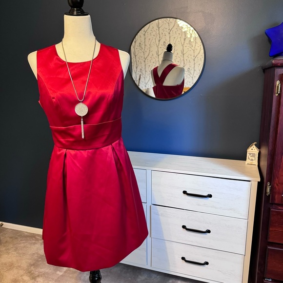 Red Satin Dress - Picture 8 of 8